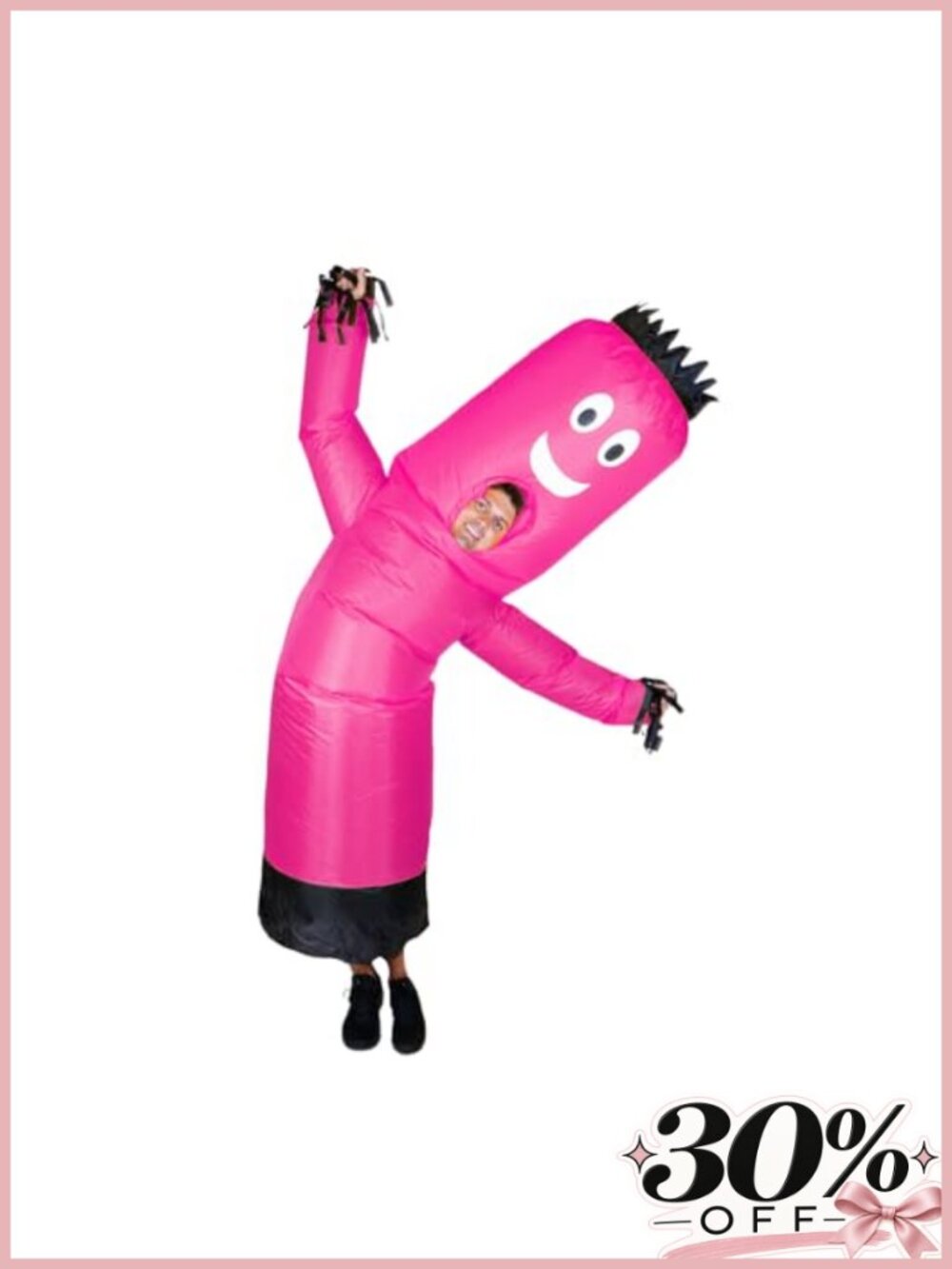 Inflatable Tube Man Costume Adult Funny Wacky Wavy Arm Halloween Costume